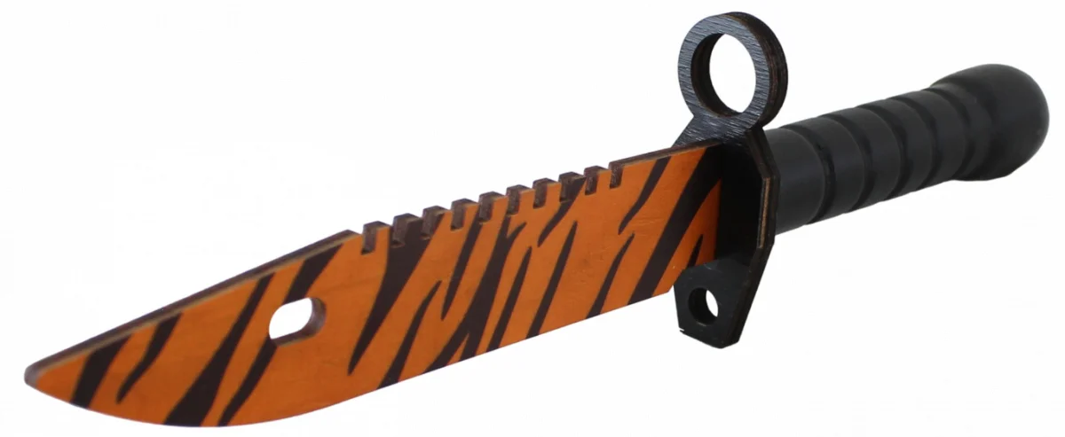 Деревянный игрушечный штык-нож &quotМ9&quot Зуб тигра V2 | Игрушки и хобби