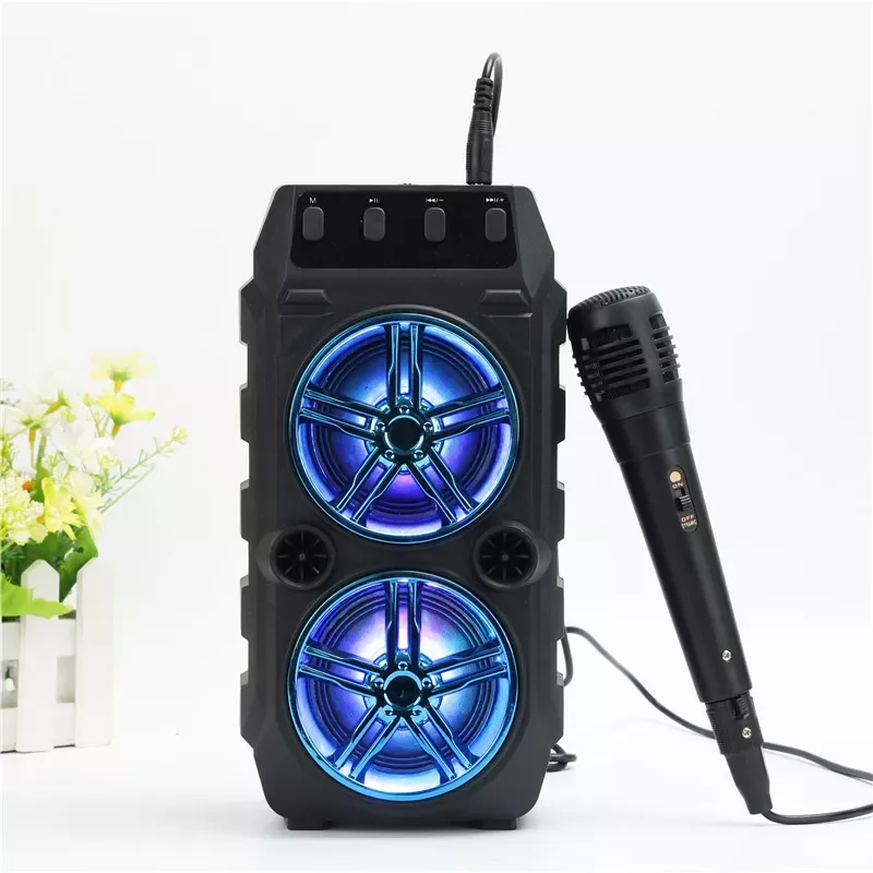 

Outdoor Waterproof Wireless Bluetooth Speaker Home Theater Portable Mp3 Karaoke Stereo Music Support FM SD Card With Microphone