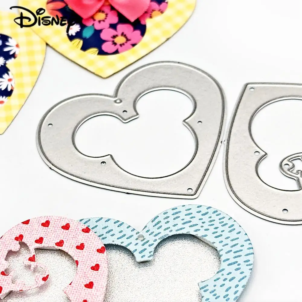 Металлические штампы Disney с полым сердцем Микки и Минни Маус высечки ко Дню