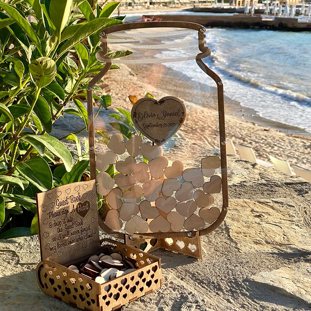 

Wood Guestbooks Wooden Rustic Wedding Decor For Baby Showers