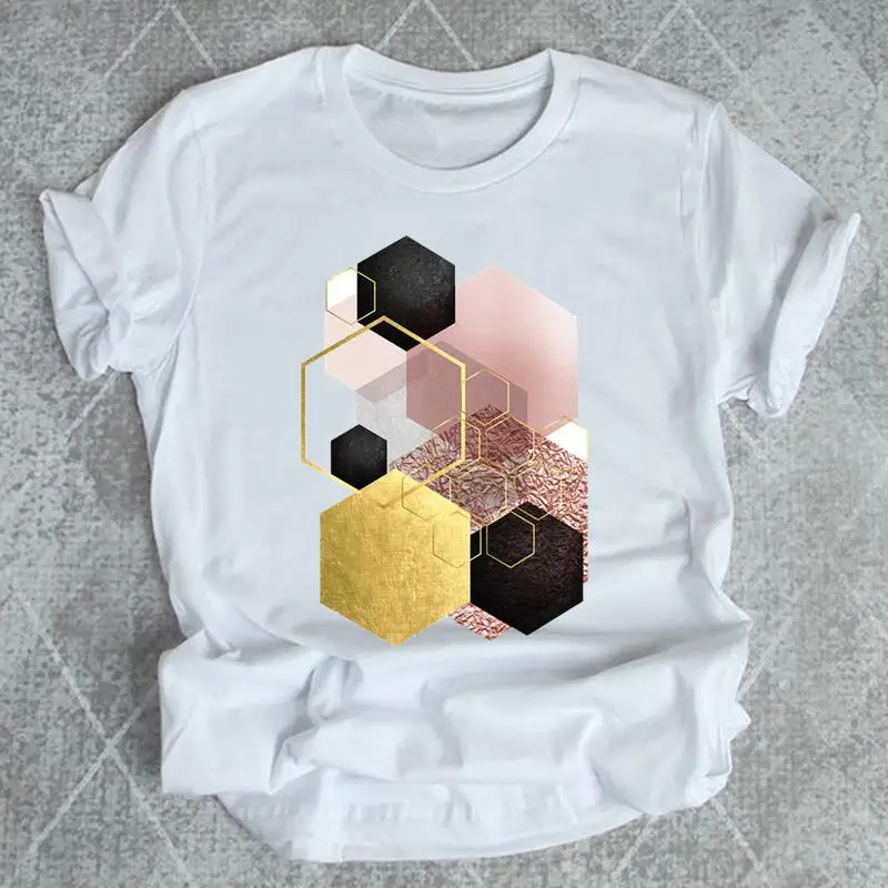 

Print T Shirt Abstract Lovely Style 90s Women Female Graphic Top Short Sleeve Fashion Tshirts Casual Cartoon Summer Tee T-Shirt