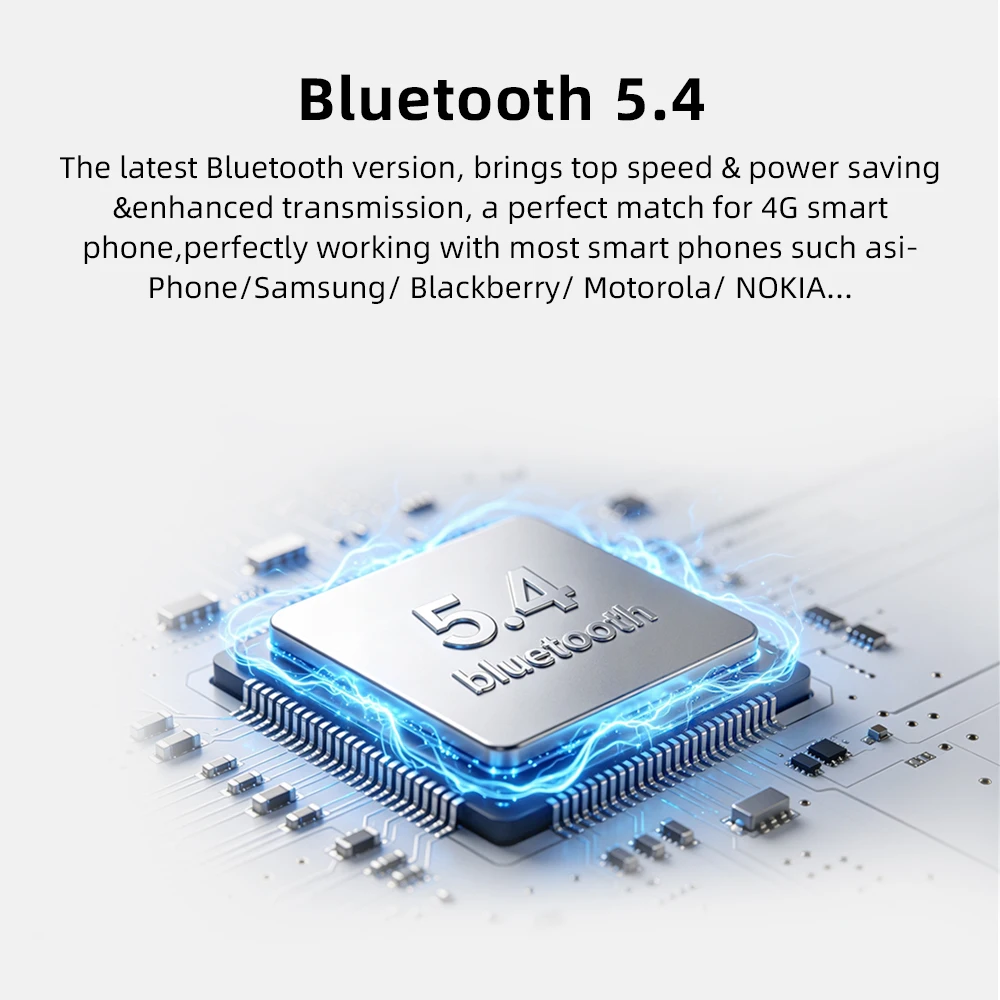Фото Беспроводные наушники Bluedio с 57-мм динамиком и микрофоном, Bluetooth 5.4, HiFi стерео, для телефона, ПК, спорта, офиса №5
