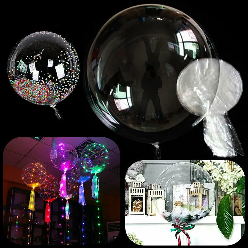 5 шт. прозрачные надувные шарики 10-24 дюйма |