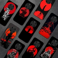 japan the samurai ninja phone case for samsung a51 a30s a52 a71 a12 for huawei honor 10i for oppo vivo y11 cover