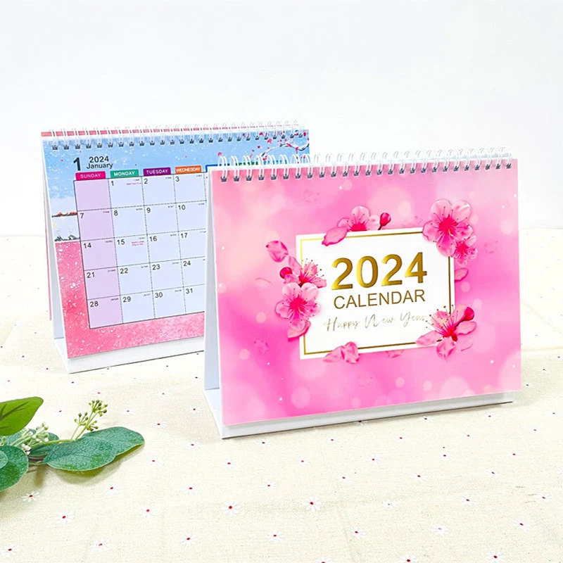 

Настольный календарь 2024, календарь на год, ежемесячный ежедневник, маленький настольный календарь, стоячий календарь, настольный календарь для записи событий