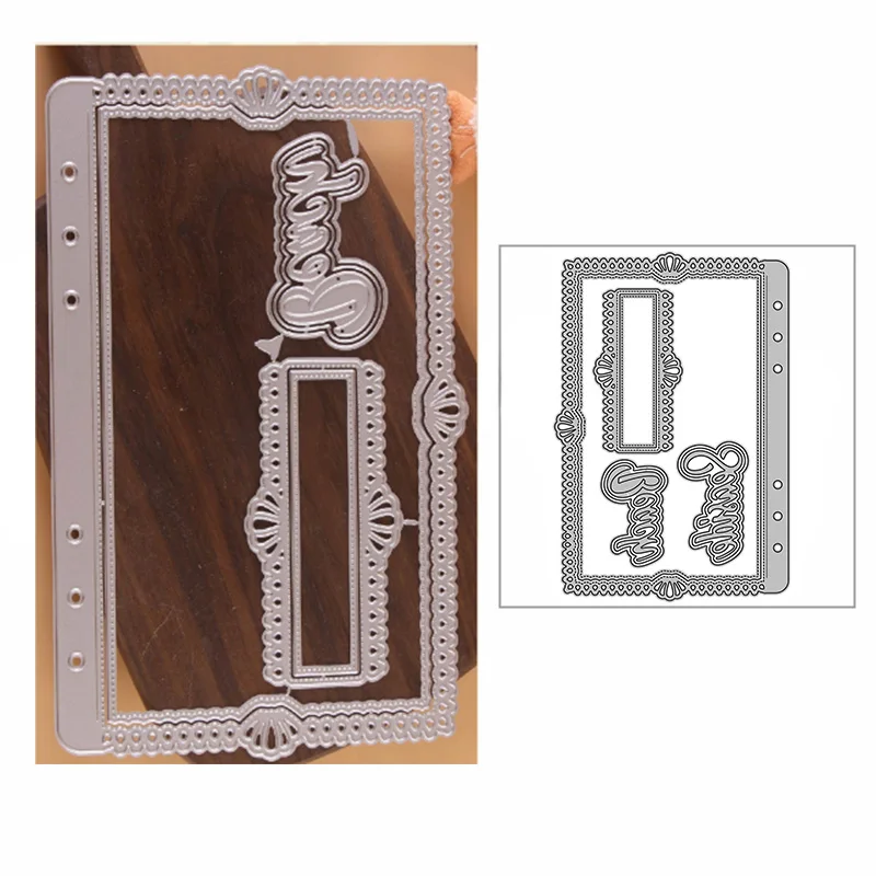 

2022 New Lace Border Handmade Book Craft Embossing Mold Metal Cutting Dies For DIY Decorative Scrapbooking Album Card Making