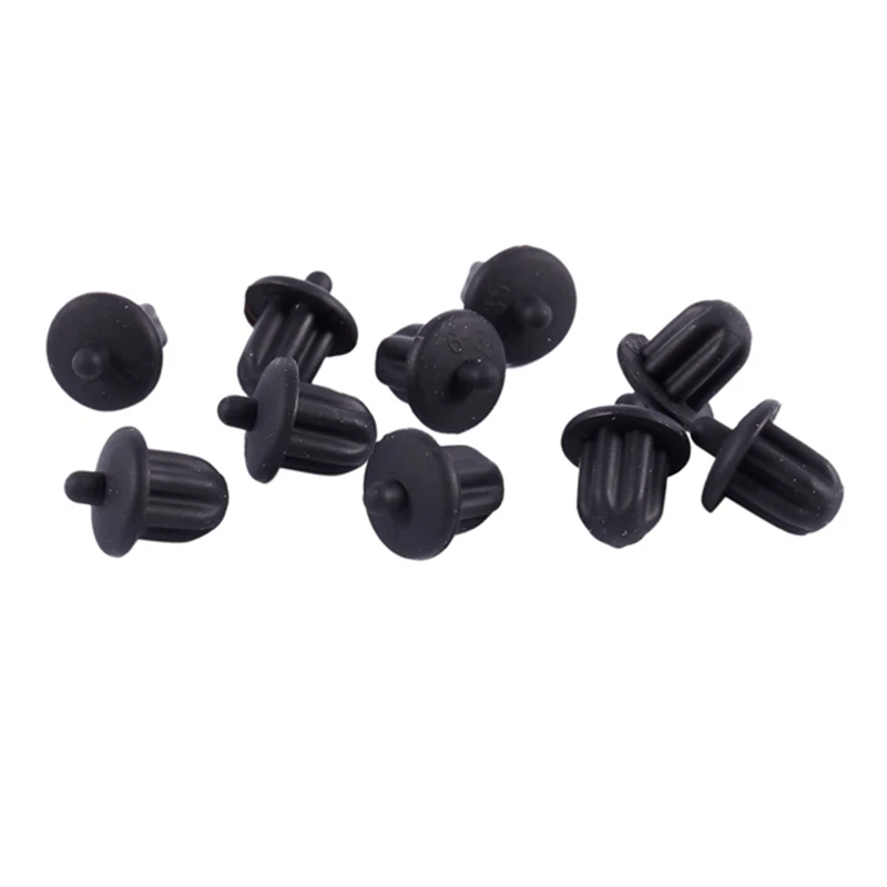 

100X Black Rubber 6.35Mm Audio Jack PC DVD Microphone Socket Dust Cover