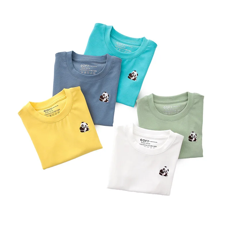 

Kids T-shirts Polo Tops Child Boys Girls Baby Mosquito Repellent Solid Cotton Clothes White Blue 1-8 Years Children Summer Tees