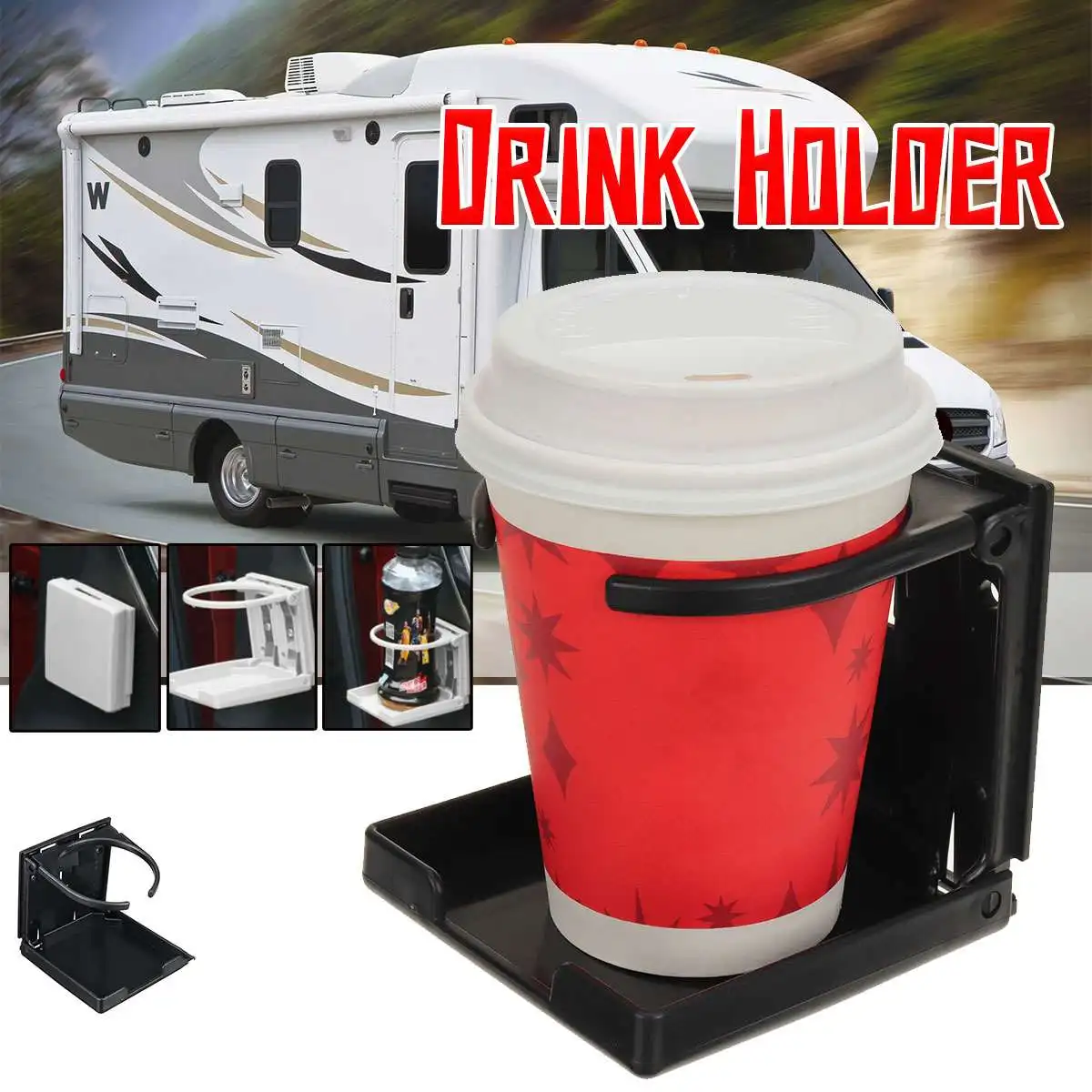 

1PCS Car Drink Holder Multifunctional Beverage Holder Water Cup Bottle Holder for Auto Truck RV Yacht Marine Boat