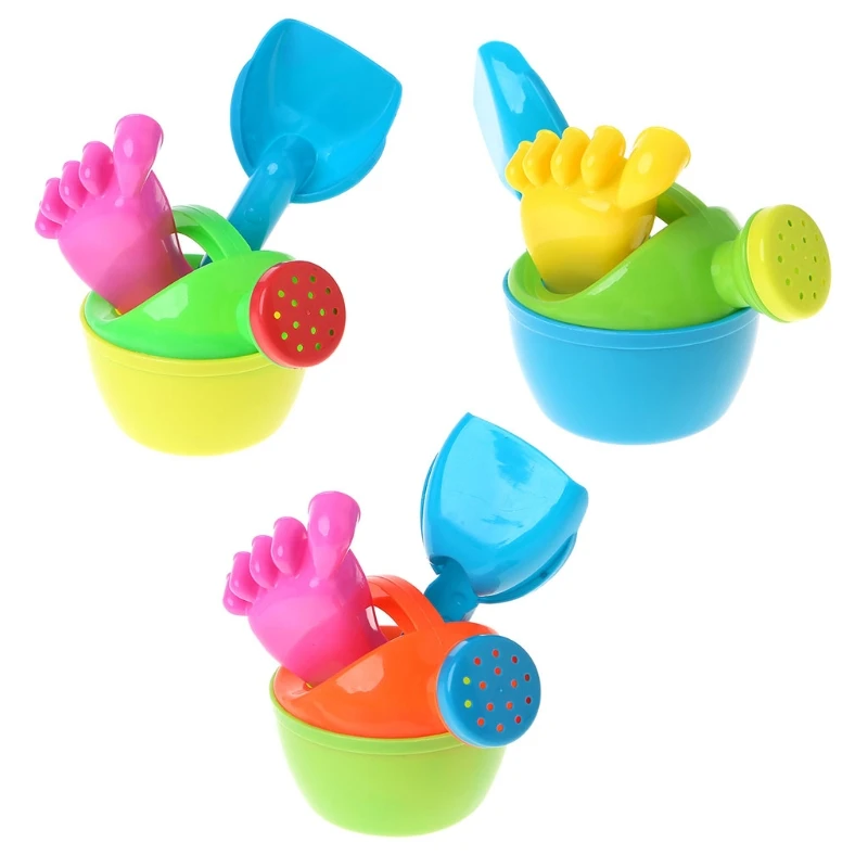 

3pcs/set Baby Kids Bath Flower Pot Sand Beach Play Toys Funny Educational Tools