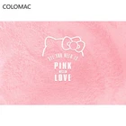 Фотообои с розовыми перьями и Hello Kitty для детской комнаты и спальни