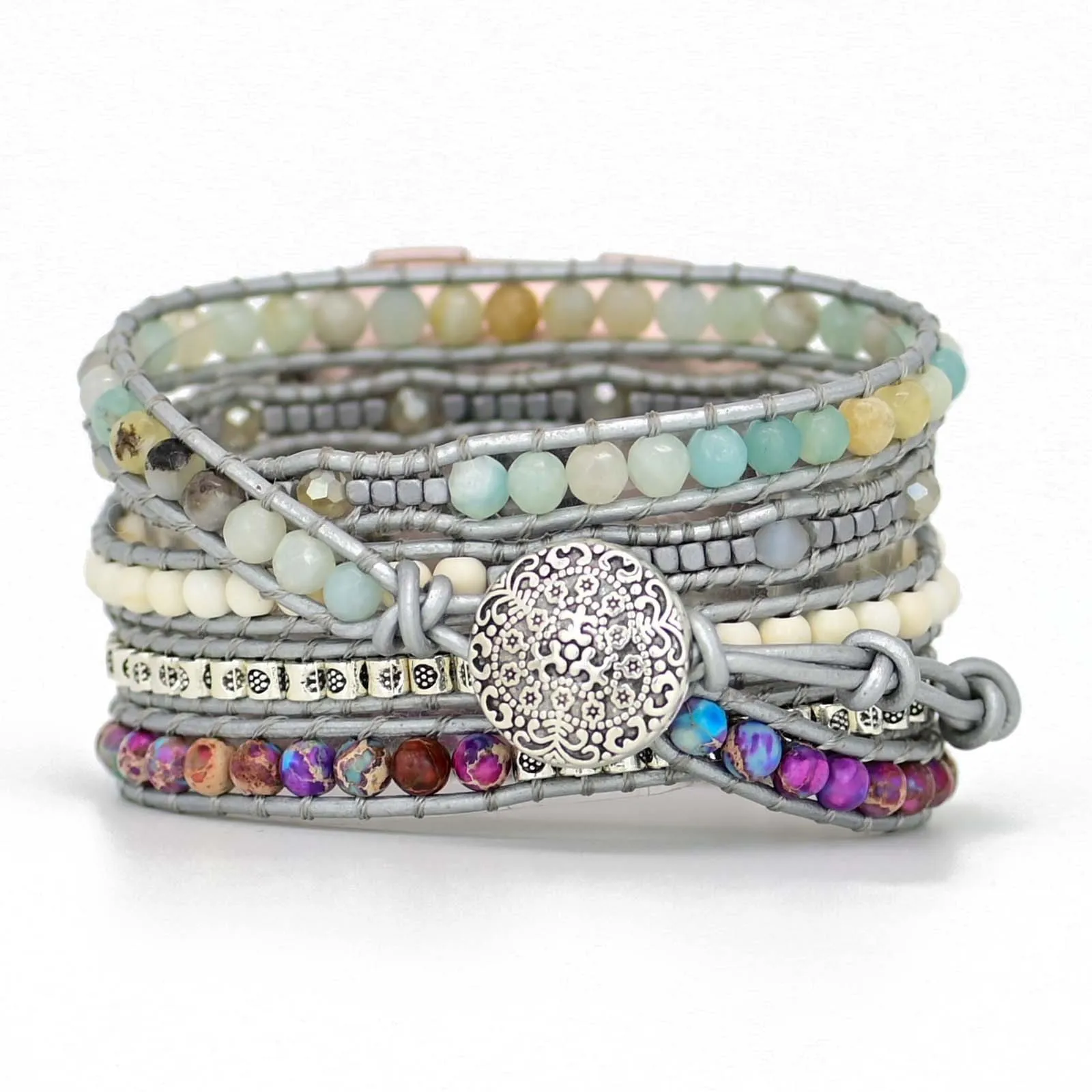 Natural Stone Bohemian Bracelet Strap For Fitbit Versa 3 2 1 Band Rope Bead Watchband For Fitbit Versa Lite/Fitbit Sense Strap