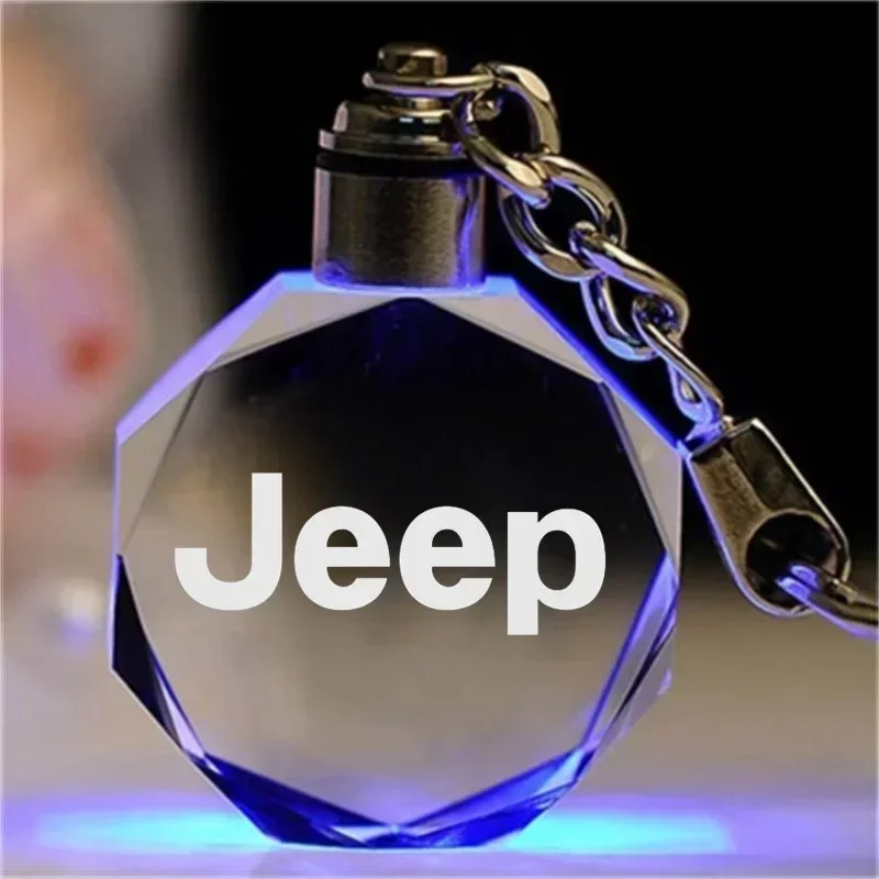

1 шт. светодиодный брелок-подвеска в форме октагона для ключей автомобиля Jeep Compass, Commander, Renegade, Wrangler JK, XJ, Grand Cherokee, Patriot, Liberty