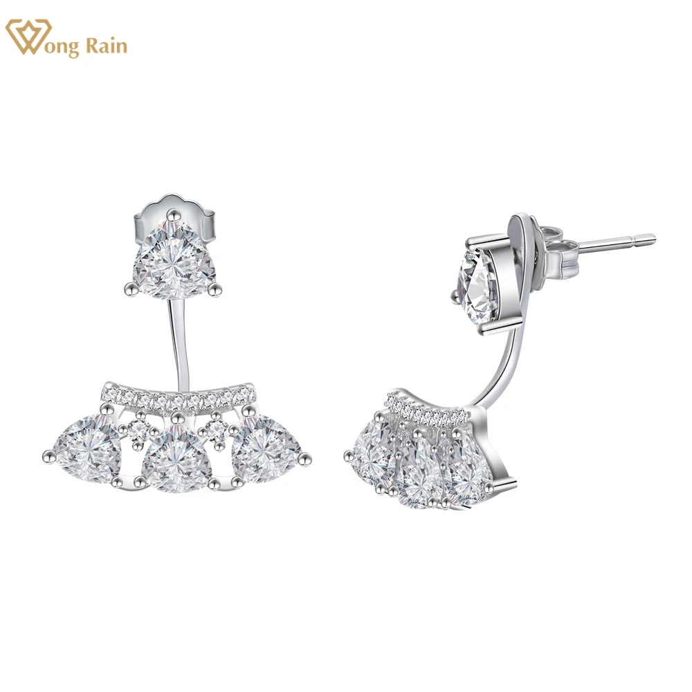 

Wong Rain Твердые серьги-подвески с драгоценными камнями из стерлингового серебра 925 пробы с высоким содержанием углерода для женщин оптовая пр...