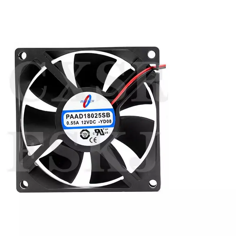 Новый PAAD18025SB DC12V 0 55A 80*80*25MM 2 линии для охлаждающего вентилятора ДБЖ