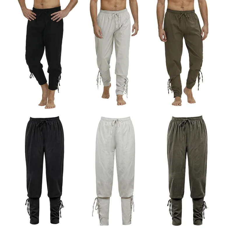 Средневековые брюки костюм викинга для мужчин и женщин пиратские эпохи