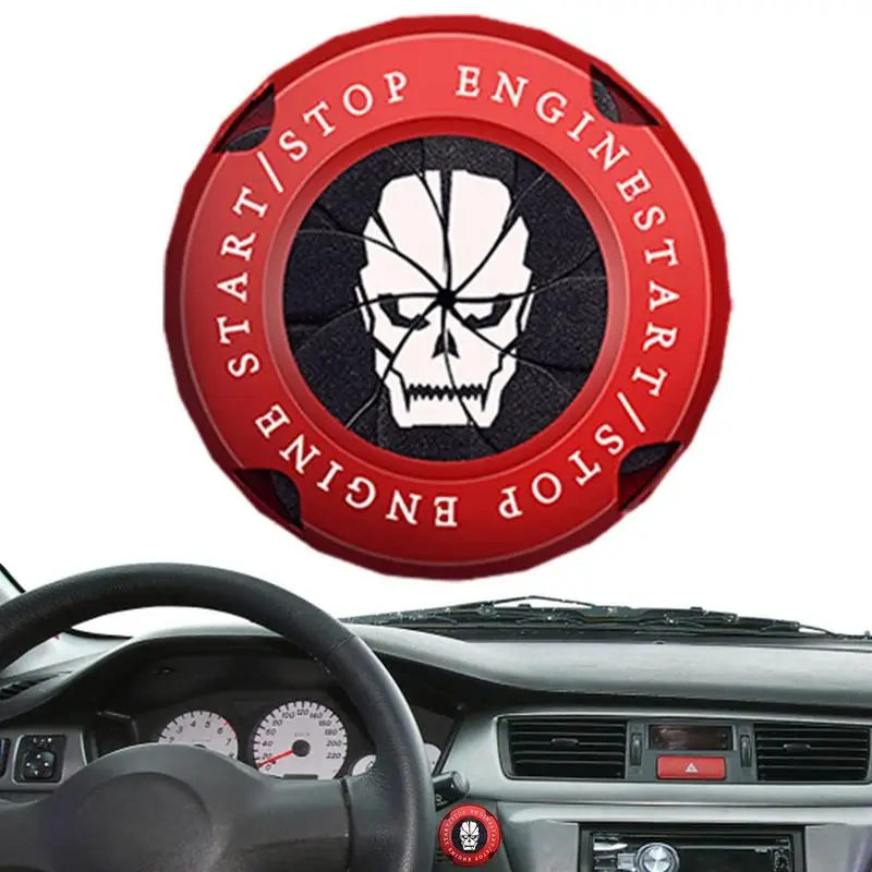 

Модификация интерьера автомобиля одна кнопка запуска переключатель зажигания вращающаяся Защитная крышка Украшение стартового кольца мотоцикла