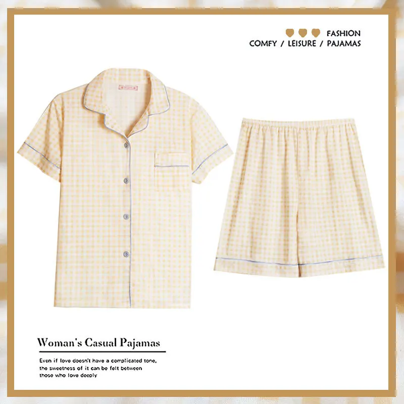 Pajamas Girls Pyjamas Women's Home Clothes For Women Sets Womens Outfits Homewear Trouser Suits Nightgown Costume Dresses Cotton