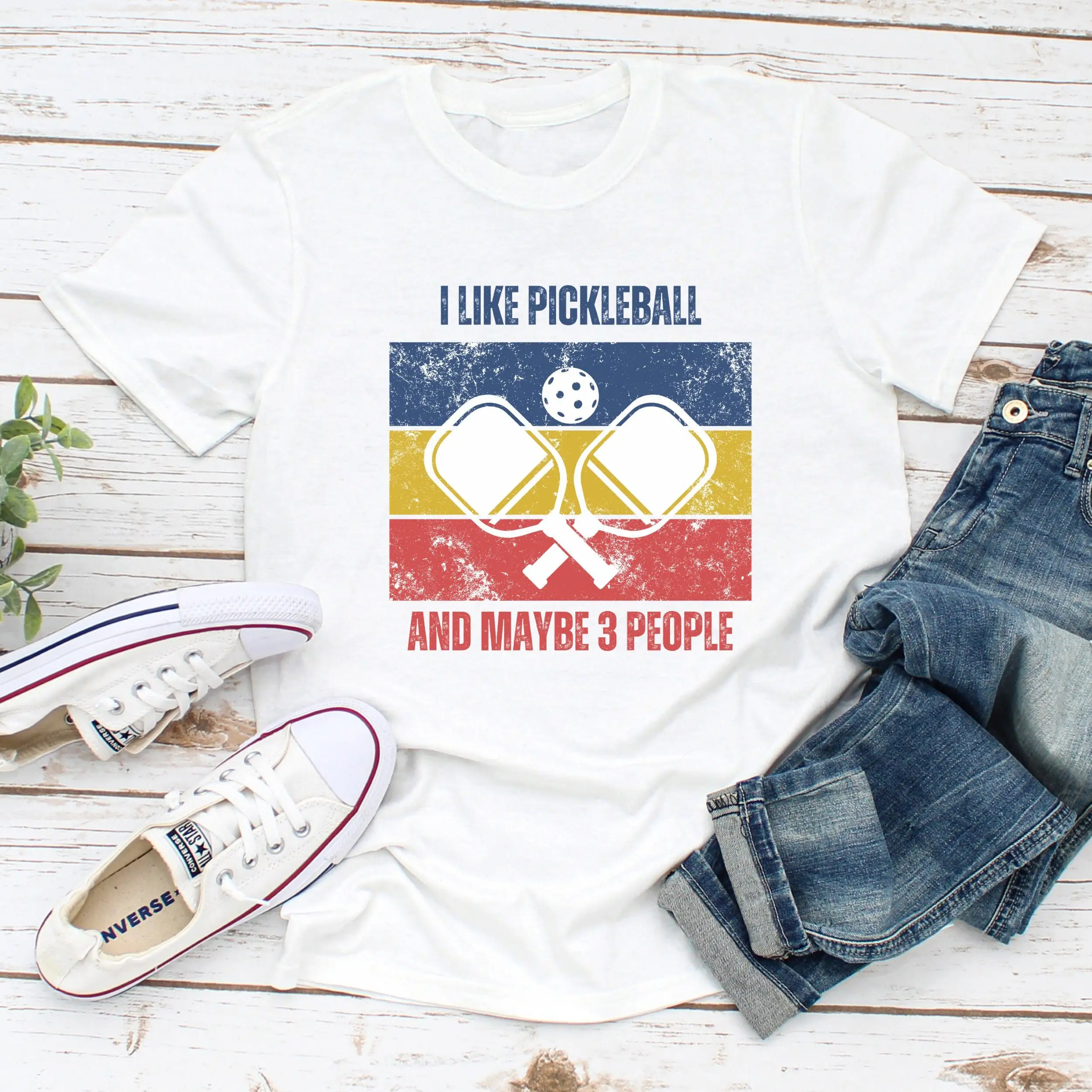 Футболка Pickleball S Game Day Funny для игрока ракетбола