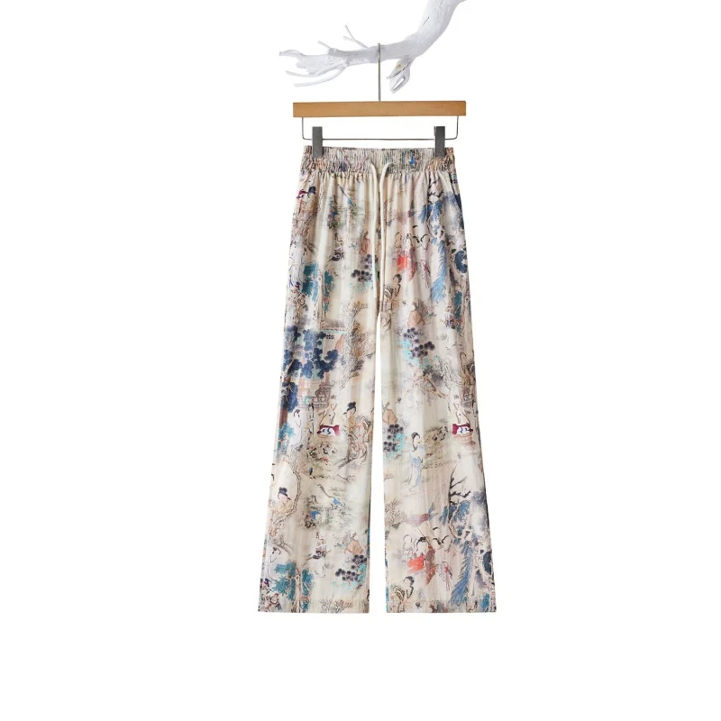 Брюки женские с эластичным поясом модные повседневные универсальные свободные