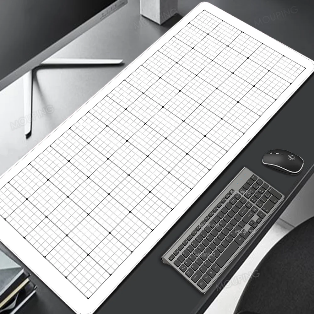 

White Minimalist Mousepad Black Skull Mouse Pad Gamer 900x400 Office Carpet Playmat Computer Desks Mat Pc Accessories Rubber Mat