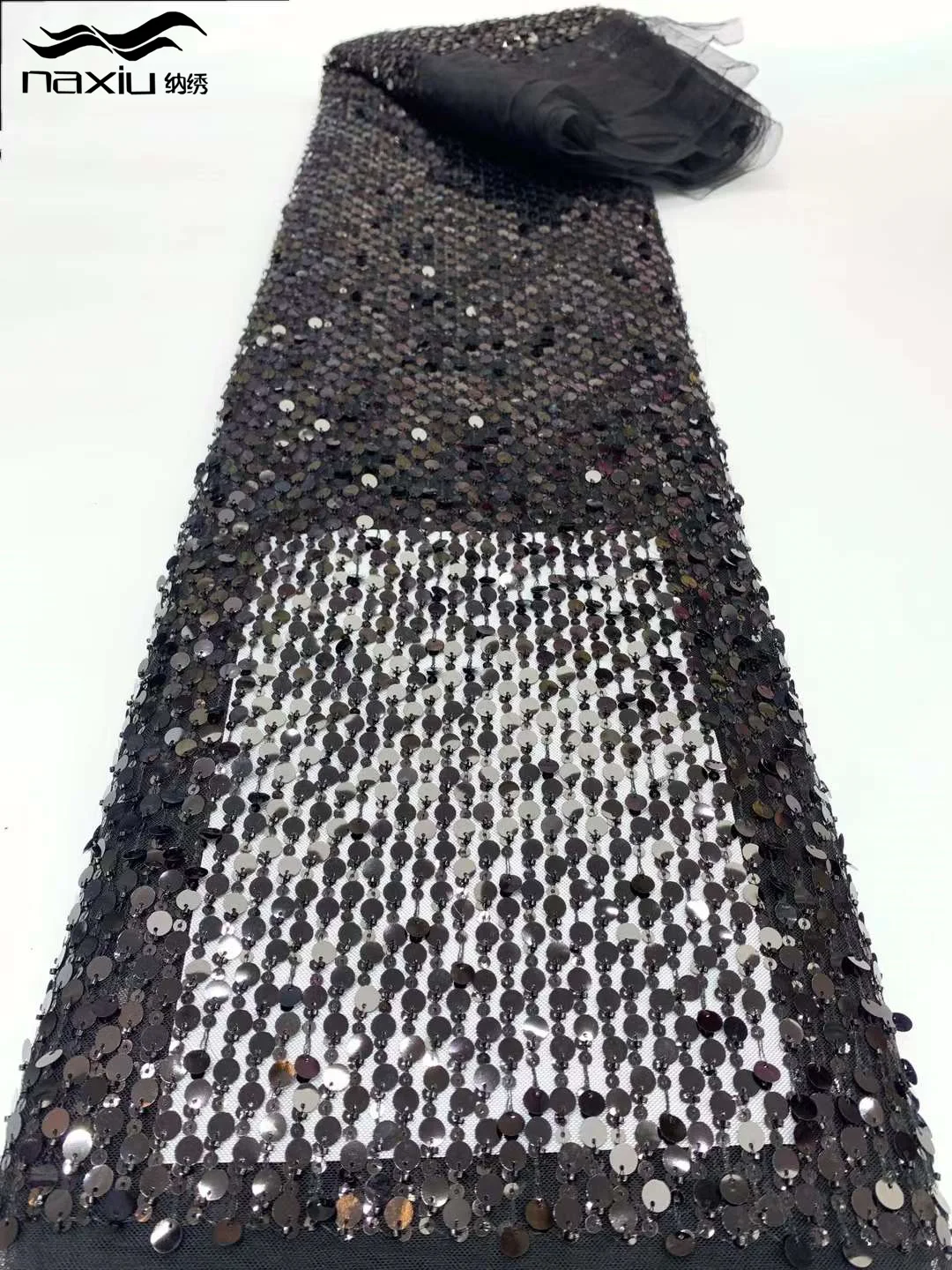 Плотная бисерная ткань Madison 5 ярдов новейшая красная африканская Роскошная