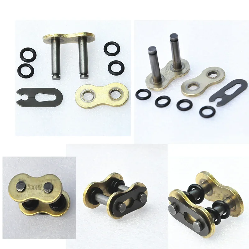 4 шт. золотое уплотнительное кольцо 530 мотоциклетная цепь мастер-звенья для