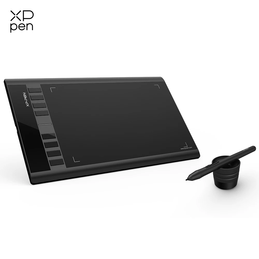 

Графический планшет XPPen Star03 10x6 дюймов для начинающих с 8 Экспресс-клавишами и стилусом P01 без батарей и зарядки