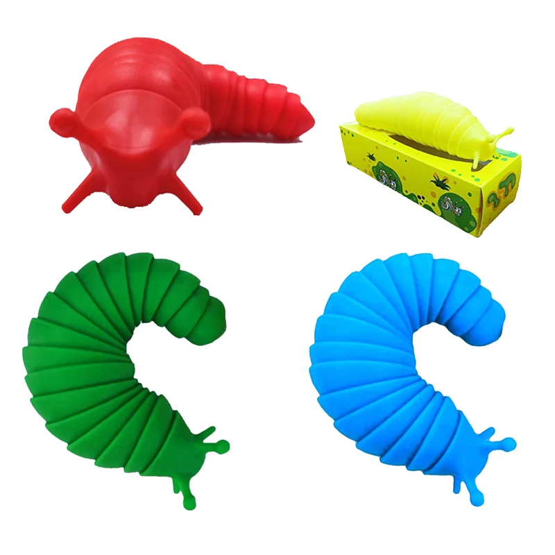 

Детские игрушки Caterpillar, шарнирная слизь, антистрессовые игрушки для детей, гибкая антистрессовая декомпрессионная игрушка, игра, рождестве...