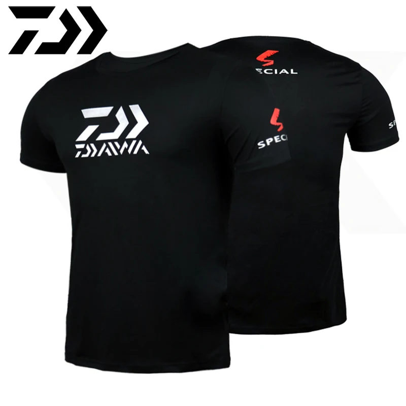 

A Breathable T-shirt Fishing Plus Size Quick Dry Outdoor Anti-UV Ice Silk Cotton Short Sleeve Sports Golf Fishing Tee