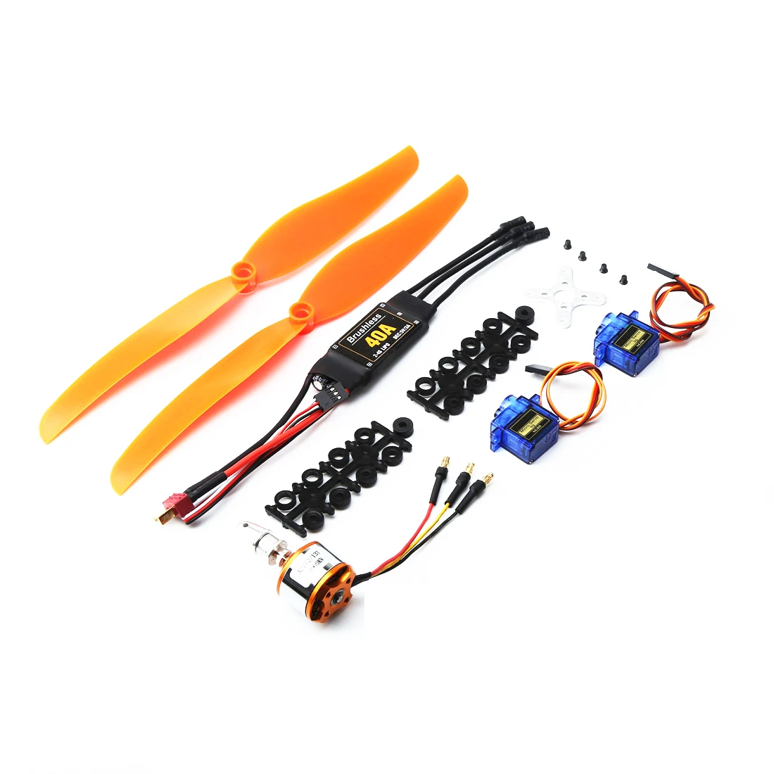 

2212 KV1000 Motor + 1060 Propeller + 9g Servo + 40A ESC Kit For XXD RC Airplane Racing Drone