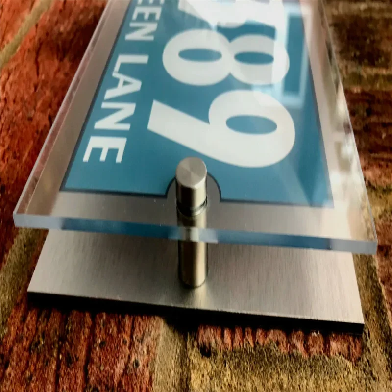 Настраиваемый Знак Домашний номер дверной знак квартиры фототабличка с