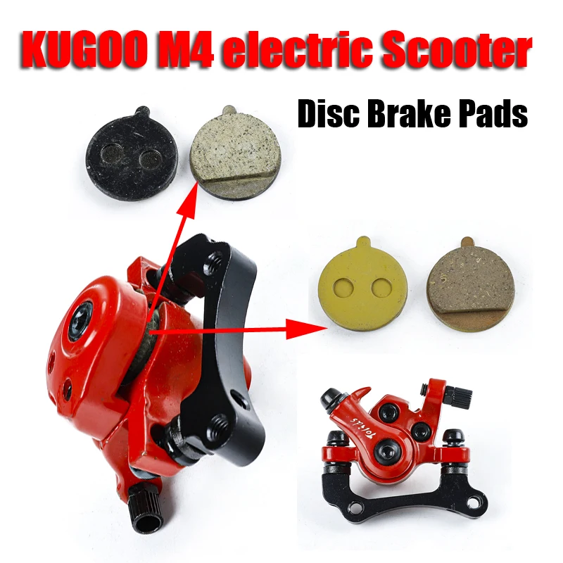 

2pcs Cycling Organic Resin Disc Brake Pads For KUGOO M4 PRO Electric Scooter Folding KickScooter Caliper Brake Disc Braking Part