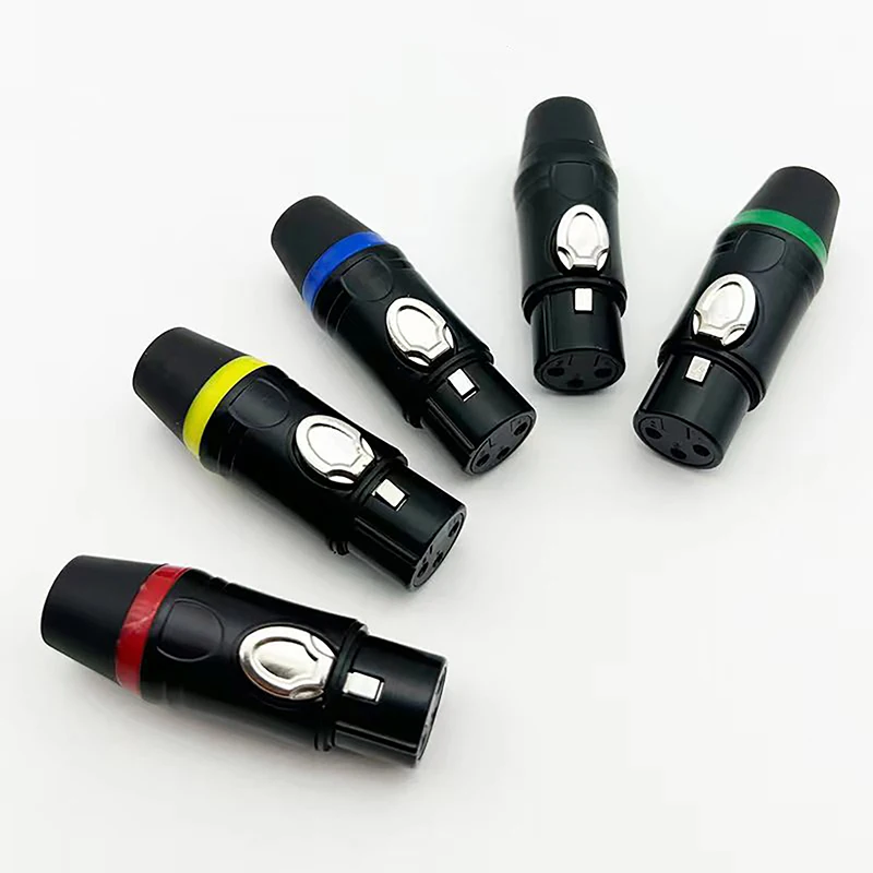 1 шт. 3-полюсный разъем для микрофона XLR короткохвостый медный игольчатый