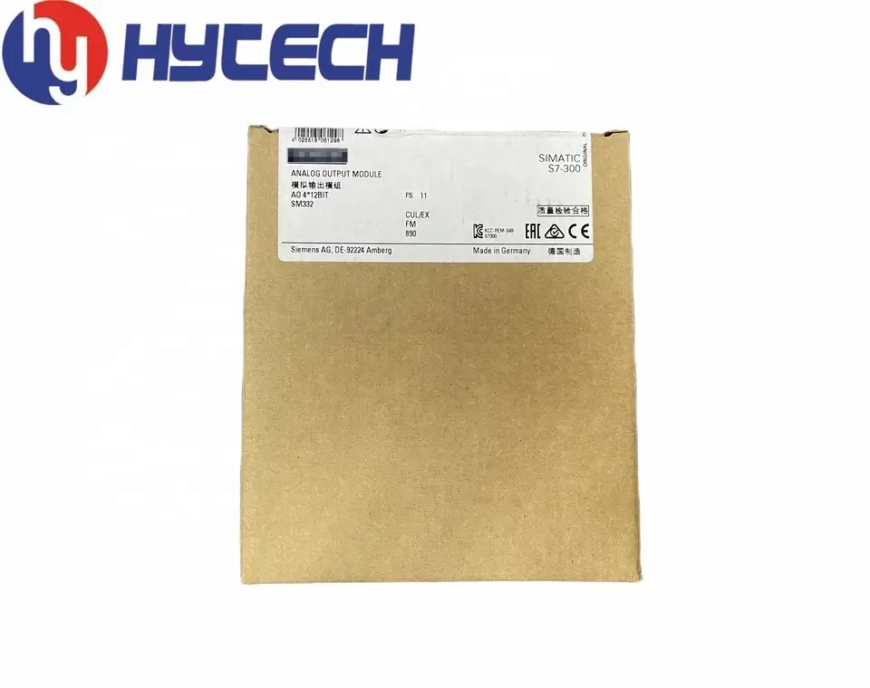 Контроллер ПЛК S7-300 Аналоговый выход SM332 Модуль AO 4*12 бит 6ES7332-5HD01-0AB0