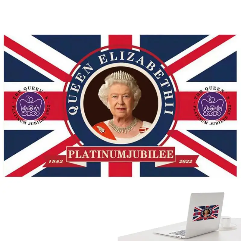 

Queen Elizabeth Stickers Queen's Platinum Jubilee Celebration Sticker Queen Elizabeth II Commemorative Window Stickers For Glass