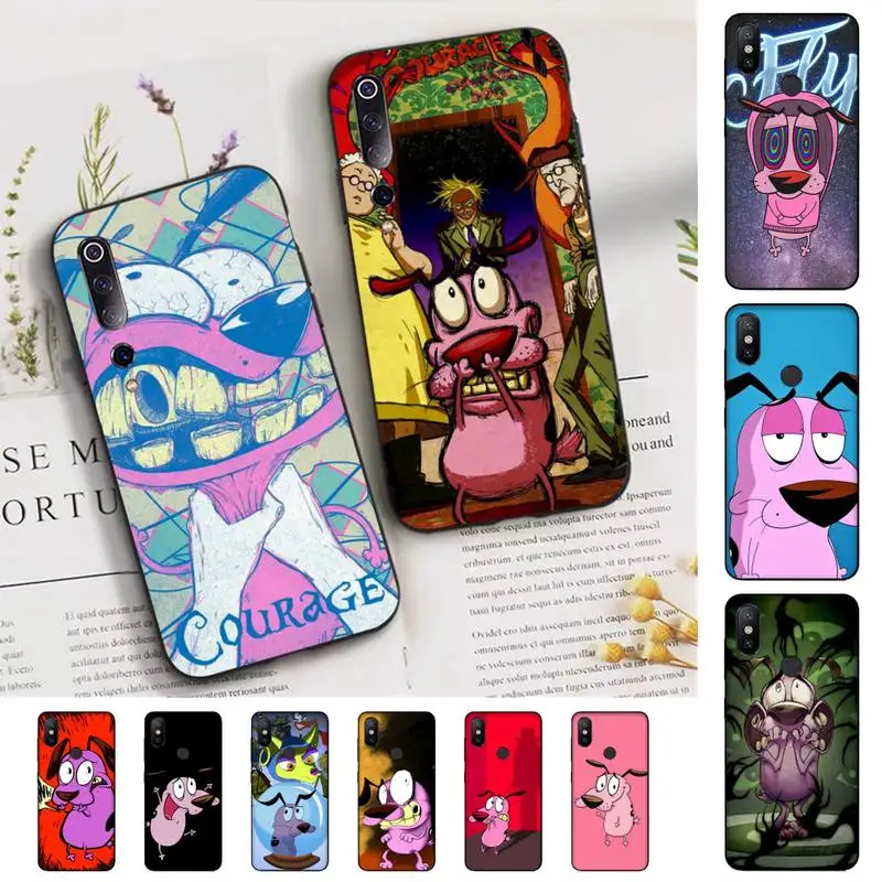 

Dog-Courage-The-Cowardly Phone Case for Xiaomi mi 5 6 8 9 10 lite pro SE Mix 2s 3 F1 Max2 3