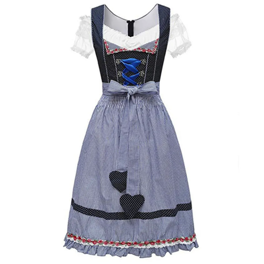 Women's Bavarian Oktoberfest Costumes Traditional German Dirndl Dress Three Pieces Suit Halloween Cosplay Fancy Party |