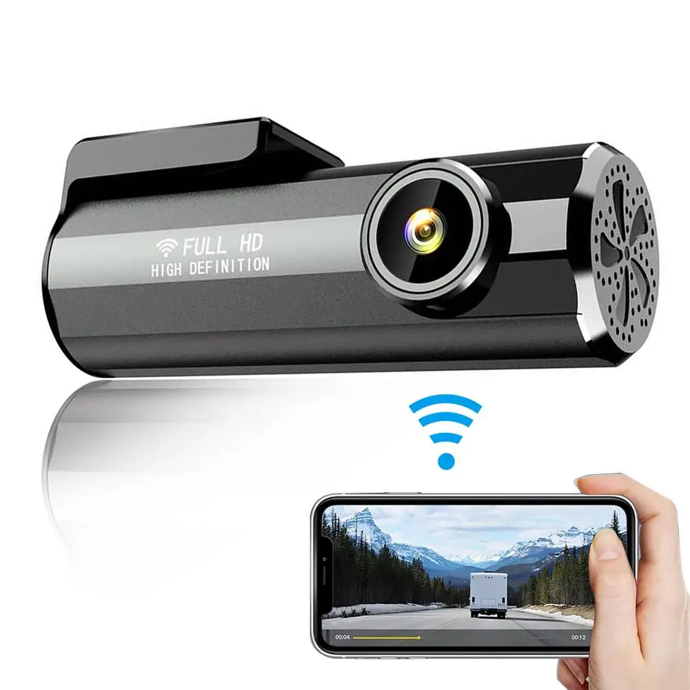 

Car Wifi Dash Cam DVR HD 1080p Night Vision AI Voice Control Driving Video Recorder Reversing Backup Loop Camcorder Dashcam
