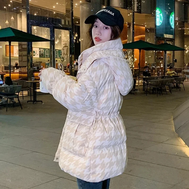 Down Cotton Padded Jacket Women 2022 Autumn Winter New Fashion Loose All-match Casual Bread Coat Female Hooded Thick Warm Parkas