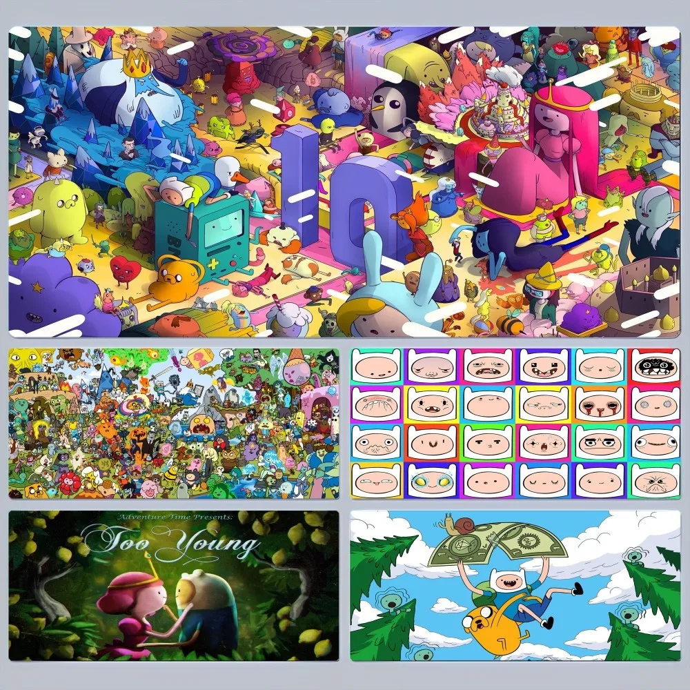 Коврик Для Игровой Мыши Adventuree Time Кожаный На Заказ Настольный