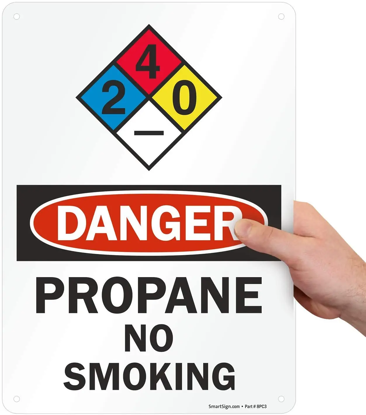 

SmartSign «опасность-пропан, без смокина