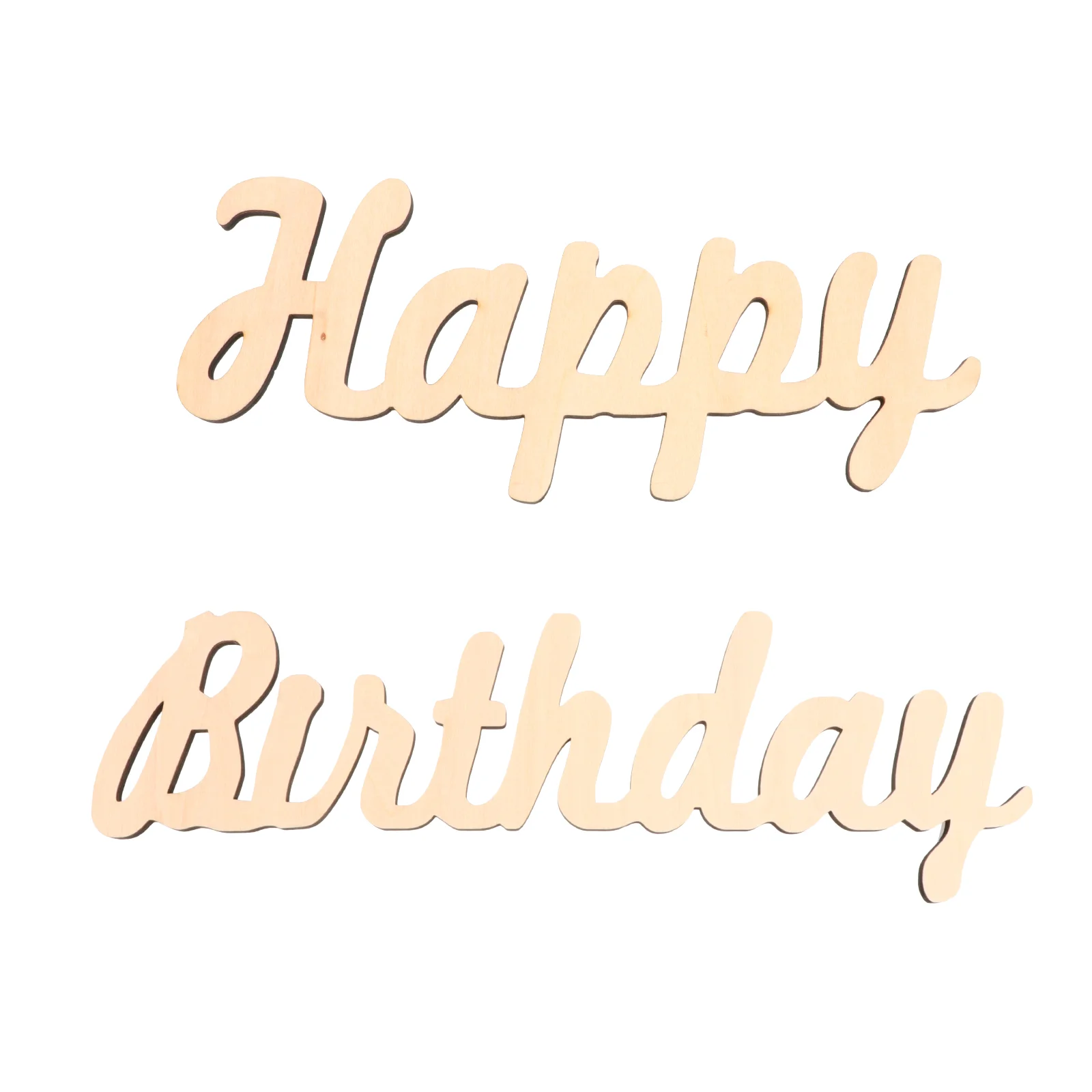 

Birthday Wall Wooden Wood Sign Happy Cutout Words Decor Sticker Unfinished Letter Cut Out Letters Hanging Decal