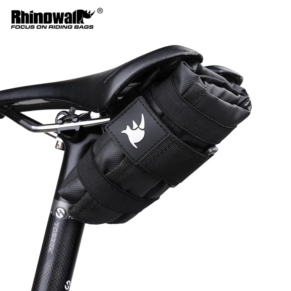 

Rhinowalk Bicycle Bag Tool Bag Top Front Tube Frame Bag Burrito Pack Pouch Cycling Accessories Black MTB Bike Rear Tool Kits