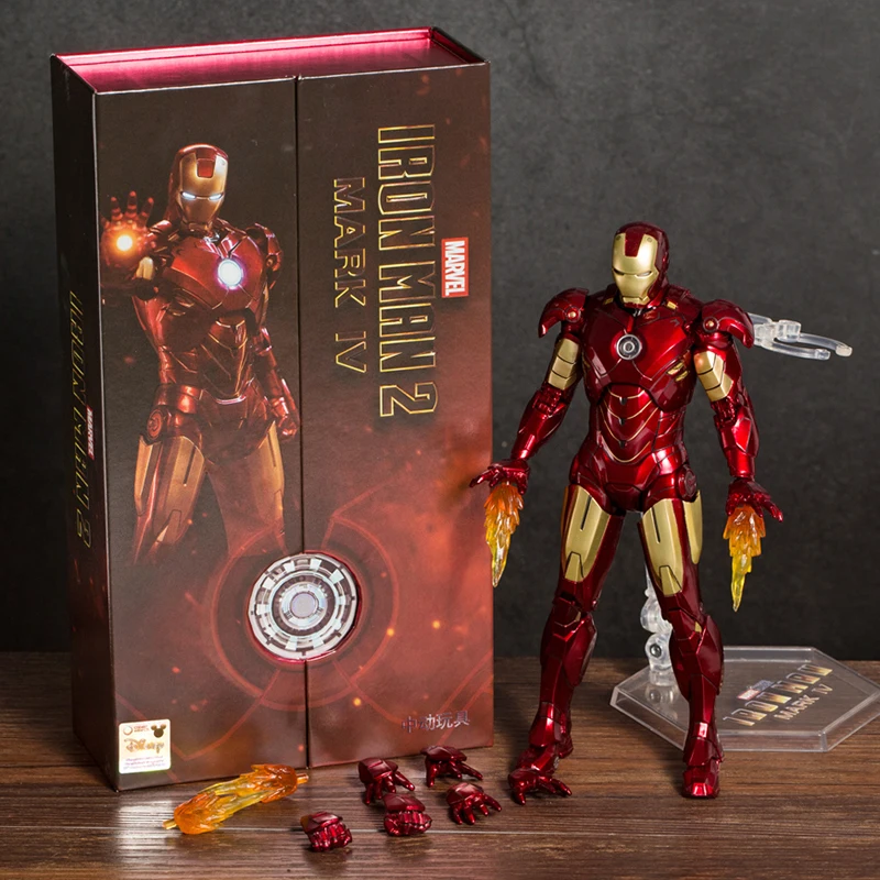

ZD Toys Iron Man Mark IV MK4 Collection Action Figure PVC Model Figurals