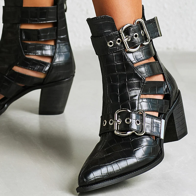 

Big Size New Ankle Martin Boots For Women Pumps Ladies Short Modern Booties Female Shoes Fashion Luxury Pointed Toe High Heels