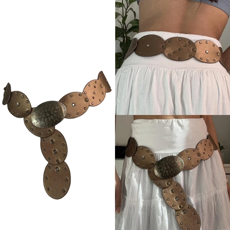 

Metal Buckle Belt Aesthetic Female Belt Punk-style Waist Belt Women Accessories