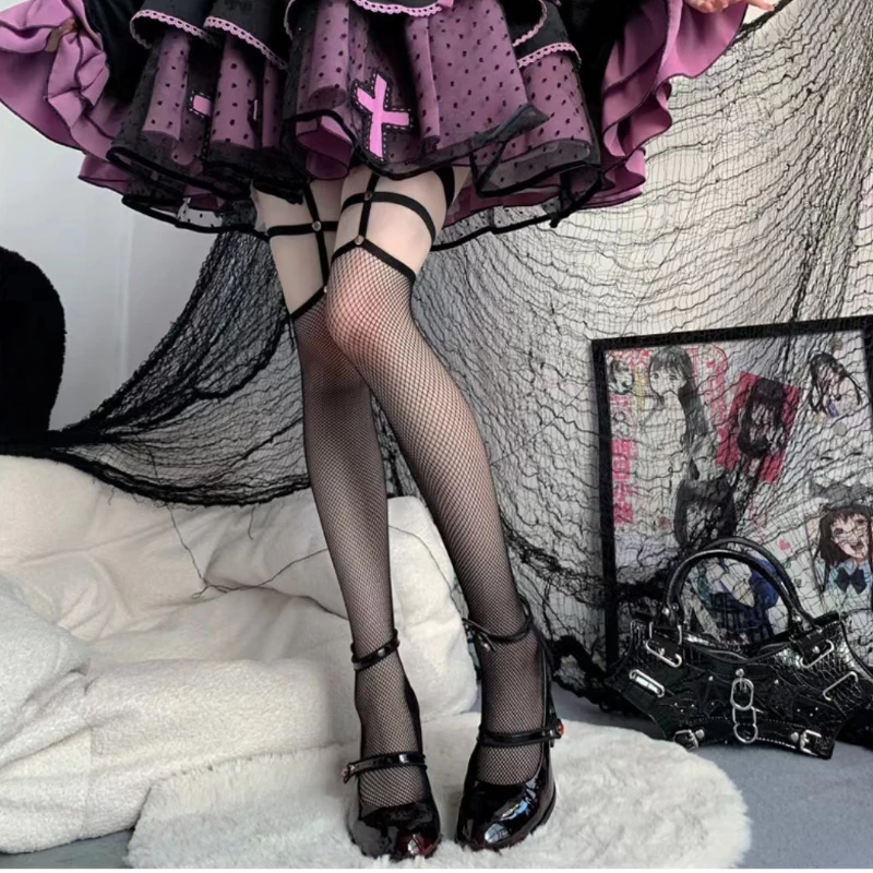 Mary Jane Shoes Black Lolita High Heels Lady's Schoolgirl JK Uniform High Heeled Shoes Role Play Kawaii Shoes Rose Heels