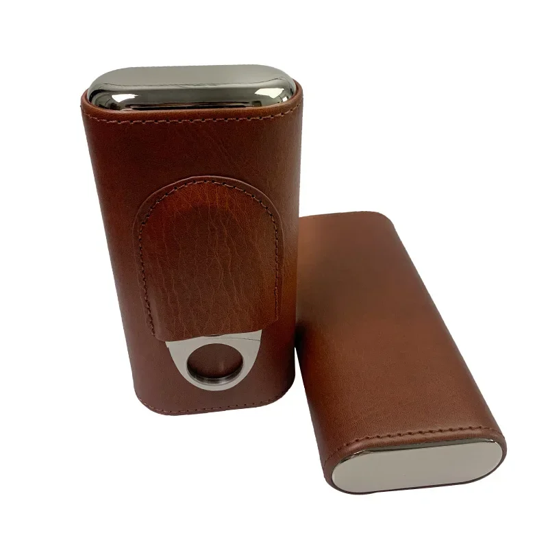 Двухсторонняя фурнитура портативная сигара с резаком для сигар цилиндр