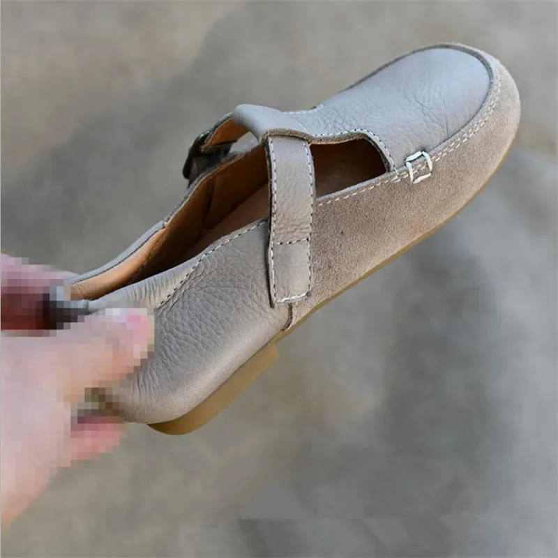 Школьная кожаная обувь в стиле ретро для девочек новинка весны 2022 модная детская